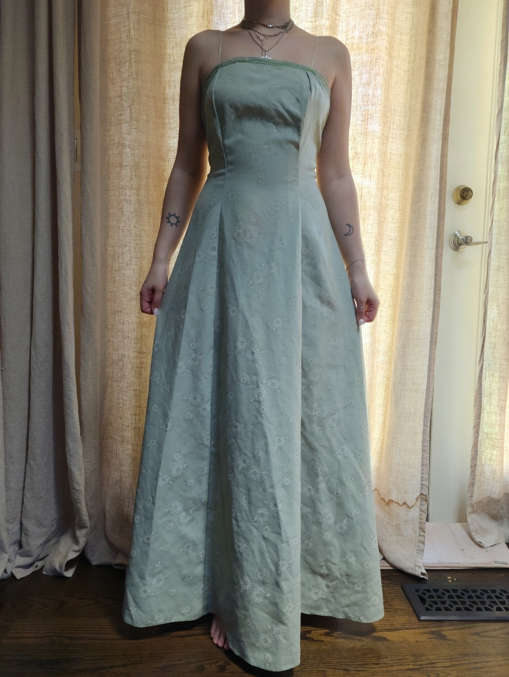 VINTAGE 90s Y2k Prom Dress - Picture 3 of 5